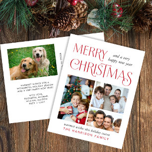 God jul 4-foto helg vykort