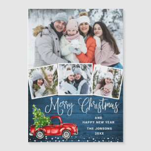 God jul 4-FOTO-Helgdag-magnetiskt kort