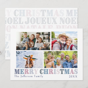 God jul 4-fotokort julkort
