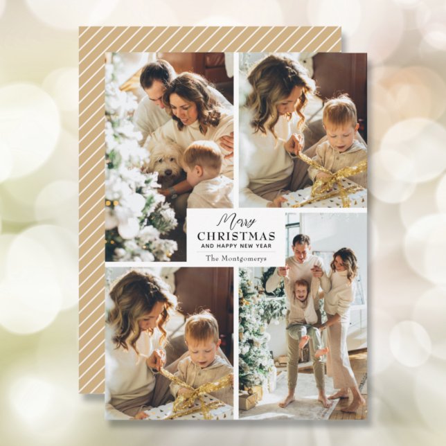 God jul 4 Photo Collage Helgdagskort Julkort (Skapare uppladdad)