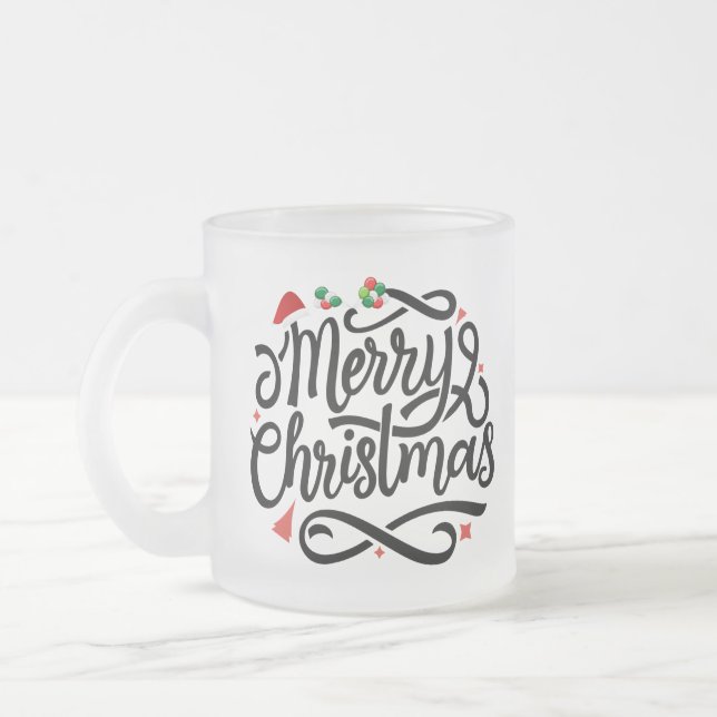 God jul-61039 frostad glasmugg (Vänster)