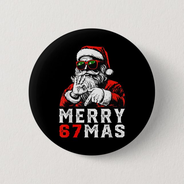 God Jul 6 7 Meme Rolig Tomte 67 Hand Jul  Knapp (Framsida)
