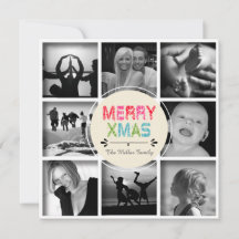 God jul 8-fotokollage-Helgdag-kort