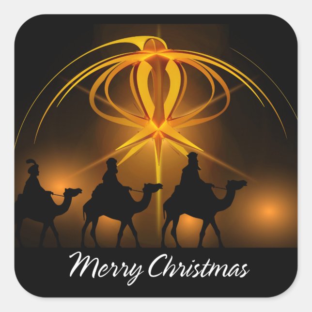 God jul 92 fyrkantigt klistermärke (Framsida)