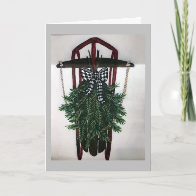 "GOD JUL & A VERY GOTT NYTT ÅR" KORT (Framsida)