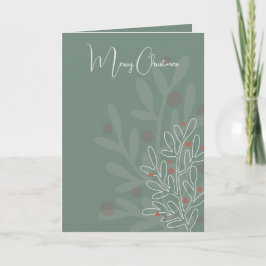 God jul abstrakt blomster mistel kort