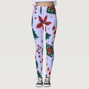 God jul Abstrakt Mönster Leggings
