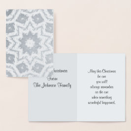 God jul, Abstrakt Star Folierat Kort