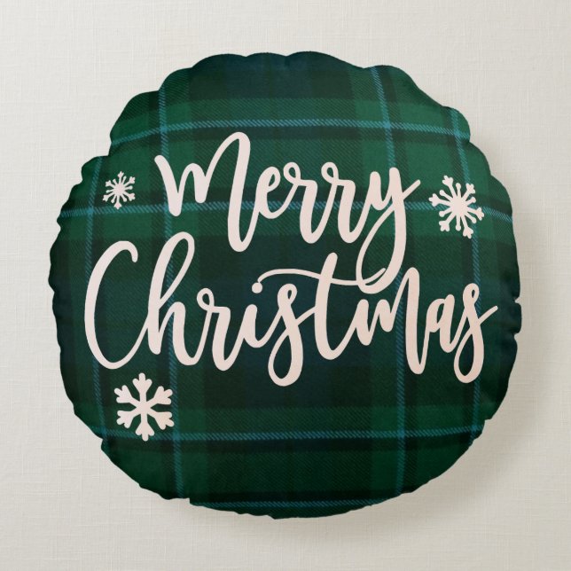 God jul accentfyllning rund kudde (Framsidan)