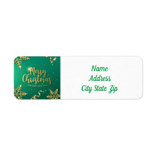 *GOD JUL* ADRESS-ETIKETT RETURADRESS ETIKETT