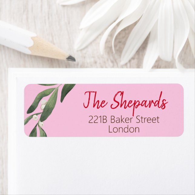 God jul Adress Returadress Etikett (Insitu)