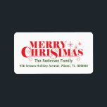 God jul adressetikett<br><div class="desc">Unik God jul-design med elegant,  vintage,  klämma inslag. Adress,  familjen namn ska vara personlig.</div>