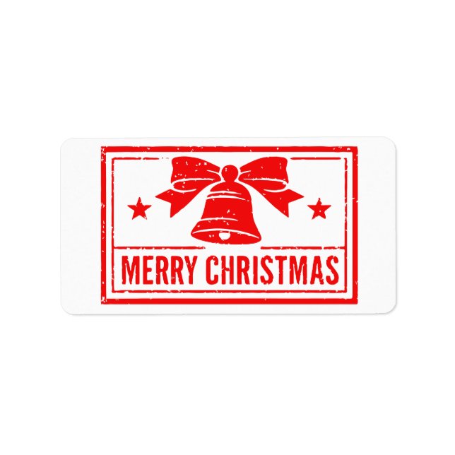 God Jul Adressetikett (Framsidan)