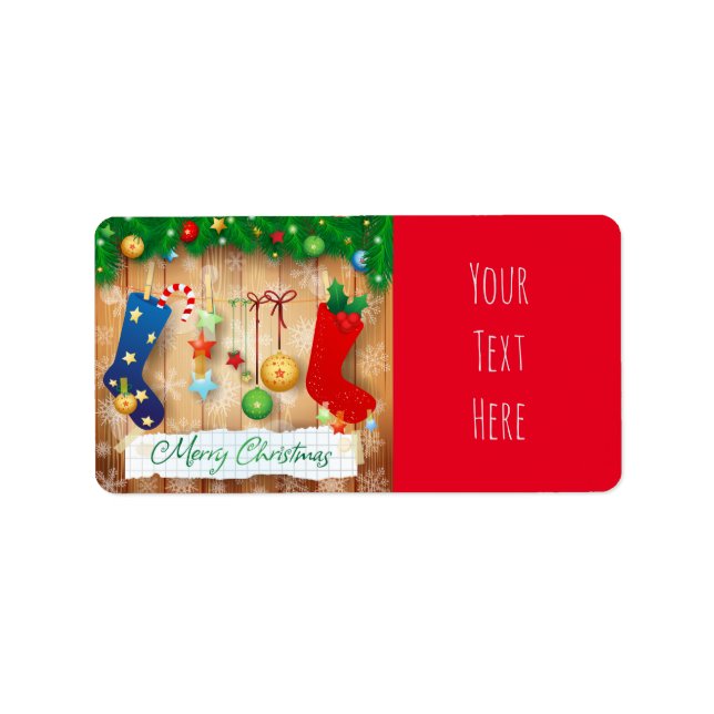 God jul adressetikett (Framsidan)