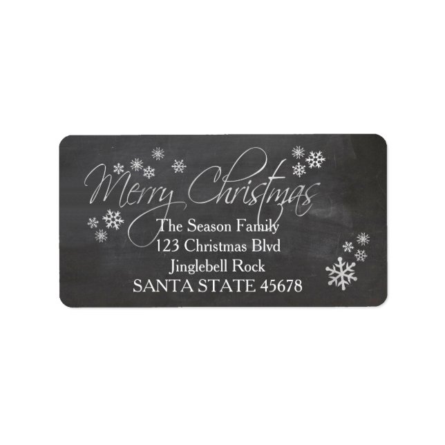 God jul-adressetikett adressetikett (Framsidan)