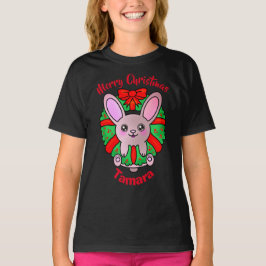 God jul Adsible Baby Bunny in Wandan T Shirt