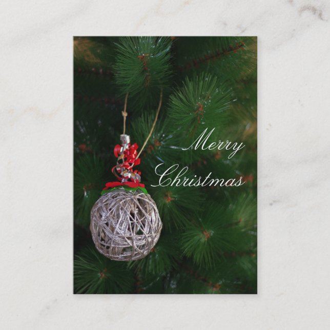 God jul Affärskort Visitkort (Framsida)