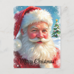 God jul Ai Generated Jultomten Vykort