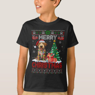 God jul Airedale Terrier Hund älskare Ugly Xm T Shirt