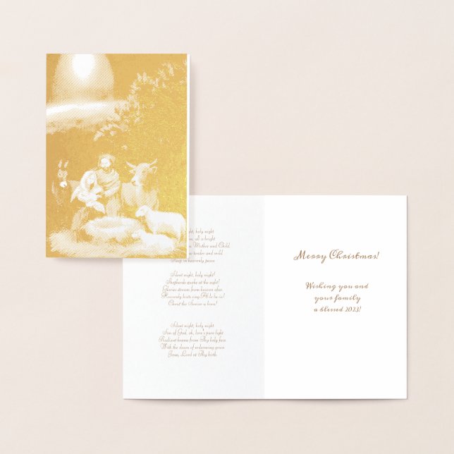 God jul-aktivitetskort folierat kort (Display)