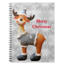 God jul älg som bär en hatt anteckningsbok