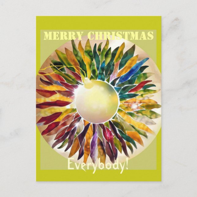 God jul alla - dekorativ inbjudan (Framsida)