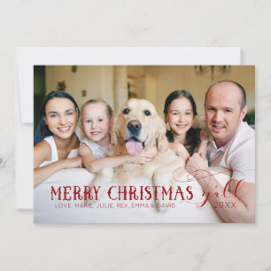 God Jul alla - Familjefotokort Julkort