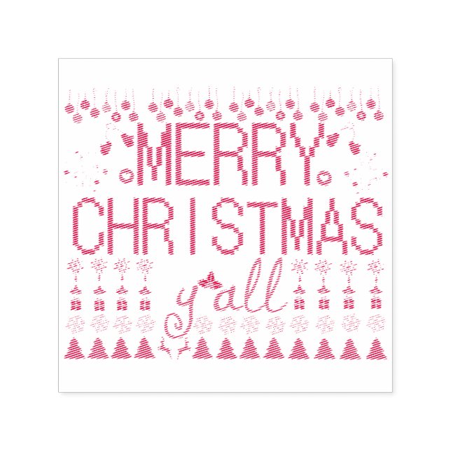 God Jul Alla Fula Tröjor Självfärgande Stämpel (Design)
