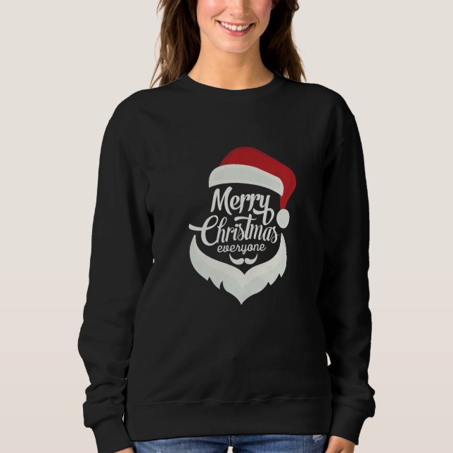 "God jul Alla - Santa Hat & Beard T Shirt (Framsida)