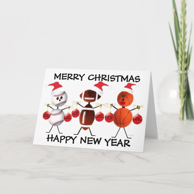 God jul Alla sport Helgkort (Framsida)