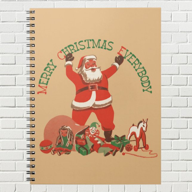 God jul alla! Vintage Jultomten Anteckningsbok (Skapare uppladdad)