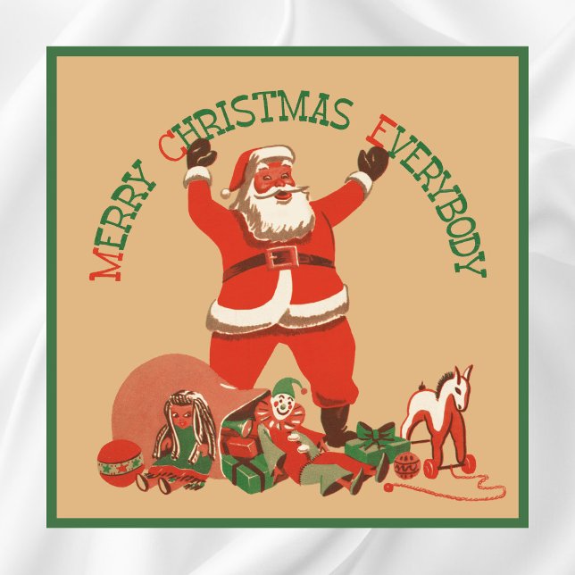 God jul alla! Vintage Jultomten Poster (Skapare uppladdad)