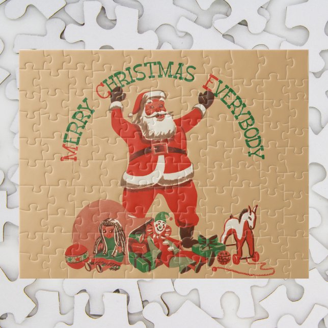 God jul alla! Vintage Jultomten Pussel (Skapare uppladdad)