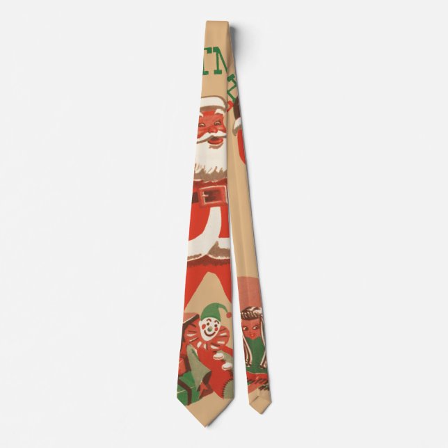 God Jul alla! Vintage Tomte Slips (Framsida)