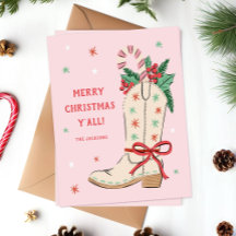 God Jul allesammans Country Cowboy Stövel