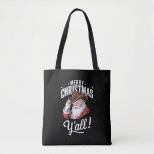 God Jul allesammans Country Cowboy Tomte Tygkasse
