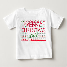 "God Jul allesammans" fuljulströja Baby Tee