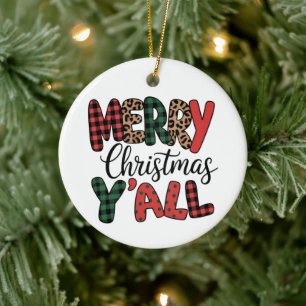 God Jul allesammans söta familj matchande jul  Julgransprydnad Keramik