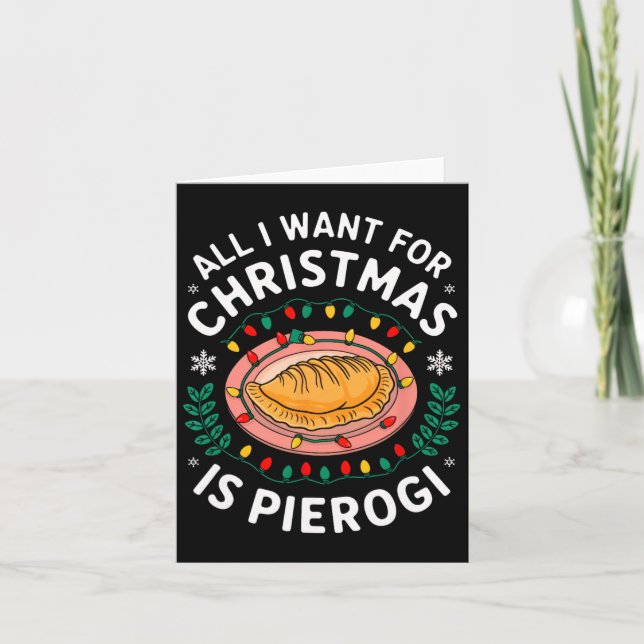 God jul allt jag vill ha i jul Pierogi Manar Wo Kort (Framsida)