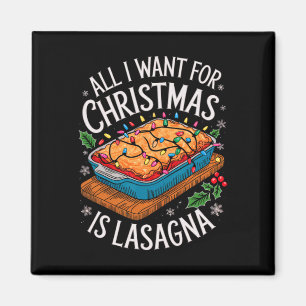 God jul allt jag vill ha i julklasagna Manar Wo Magnet