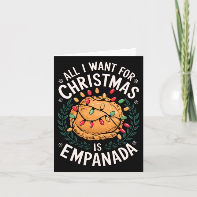 God jul allt jag vill ha jul Empanada Manar W Kort (Framsida)