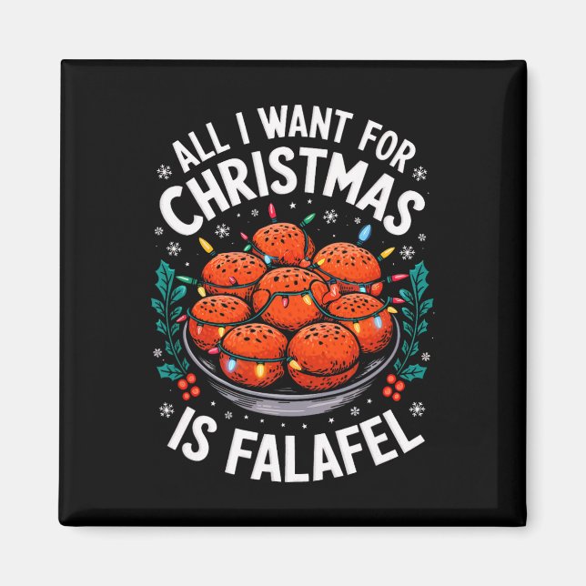 God jul allt jag vill ha till jul Falafel Manar Wo Magnet (Framsidan)