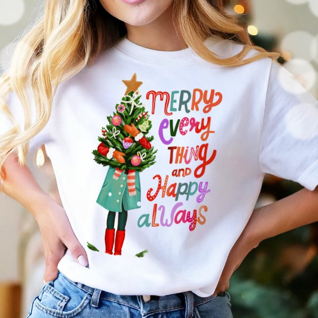 God jul - allt Lycklig är alltid modernt T Shirt (Skapare uppladdad)