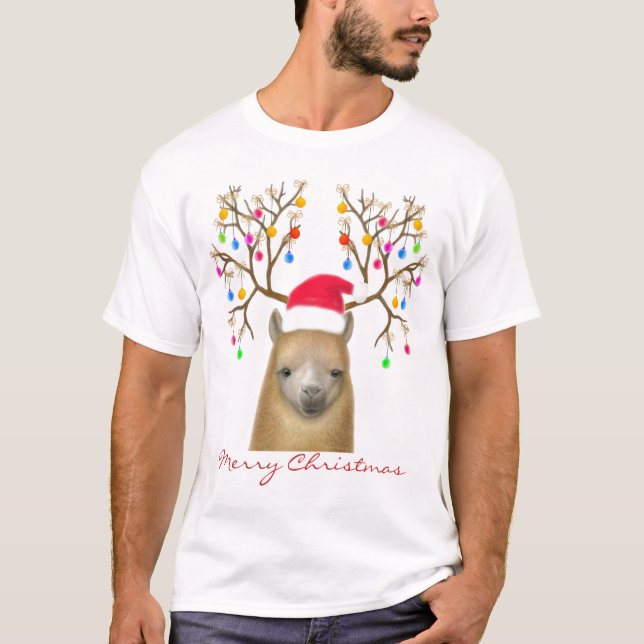 God jul Alpaca Shirt Tröja (Framsida)