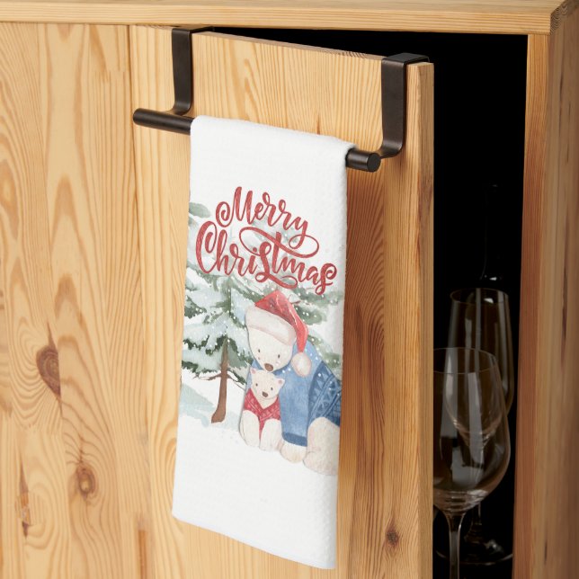 God Jul älsklig juldesign Kökshandduk (Thirds Fold)