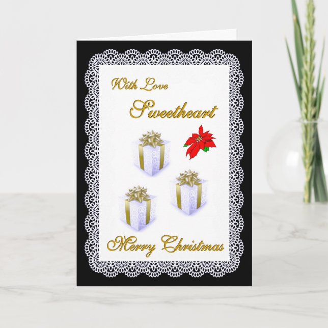 God jul/älskling helgkort (Framsida)