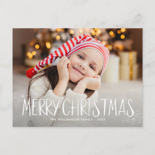 God jul älskvärd personlig fotokort vykort