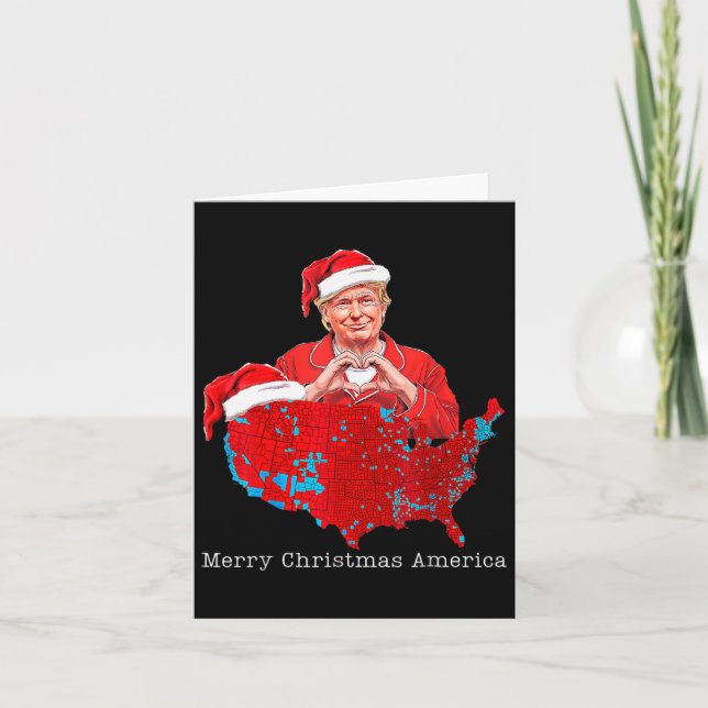God jul America Donald Trump Coverage Julafton Kort (Framsida)