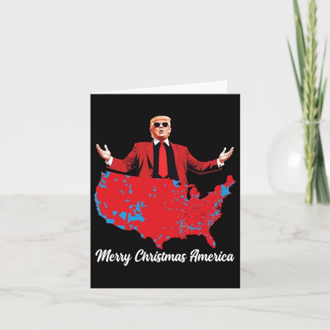 God jul America Donald Trump Coverage Julafton Kort (Framsida)