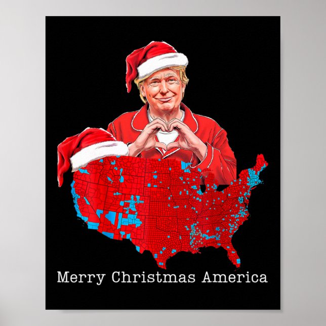God jul America Donald Trump Coveragexmas Poster (Framsidan)